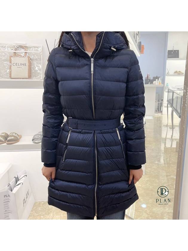 Burberry WoMen's Limehouse Down Long Padding Navy