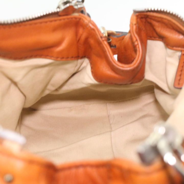 Chloe Paddington Hand Bag Leather Brown 37540