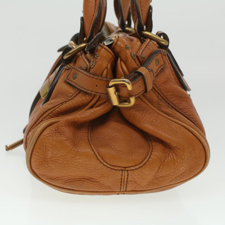 Chloe Paddington Hand Bag Leather Brown 37540