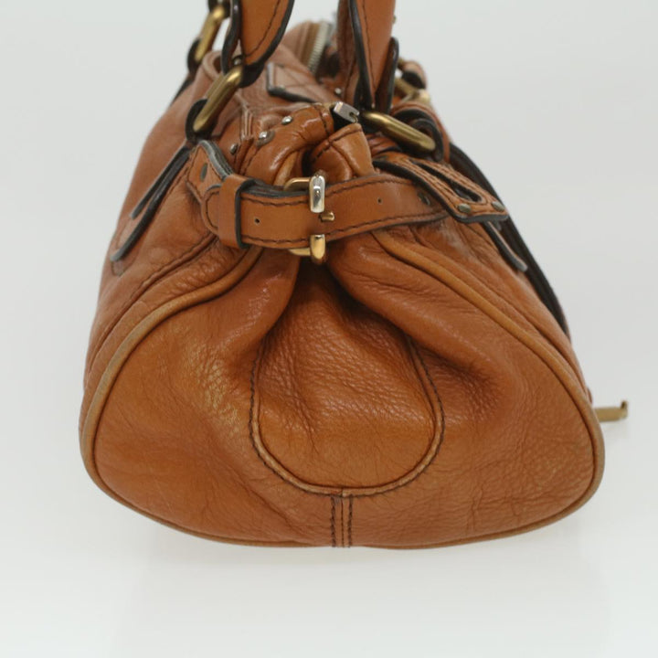 Chloe Paddington Hand Bag Leather Brown 37540