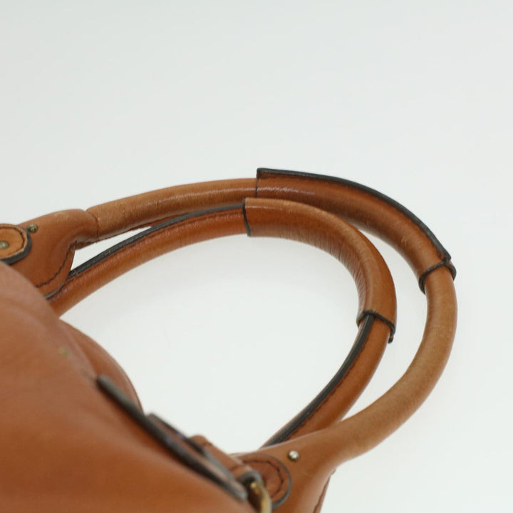 Chloe Paddington Hand Bag Leather Brown 37540