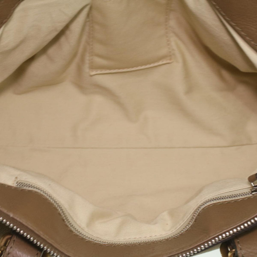 Chloe Hand Bag Leather Gray 37541