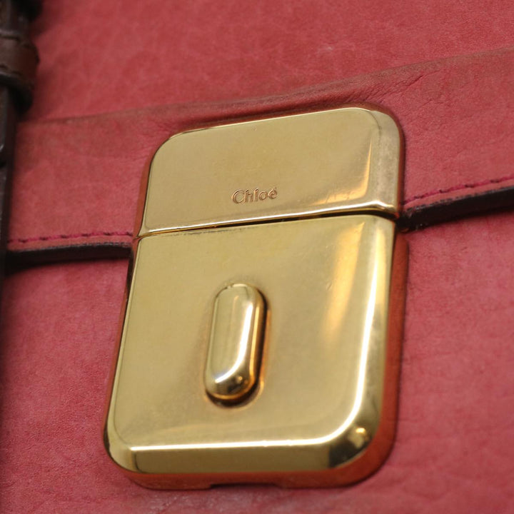 Chloe Hand Bag Leather 2way Pink 37544