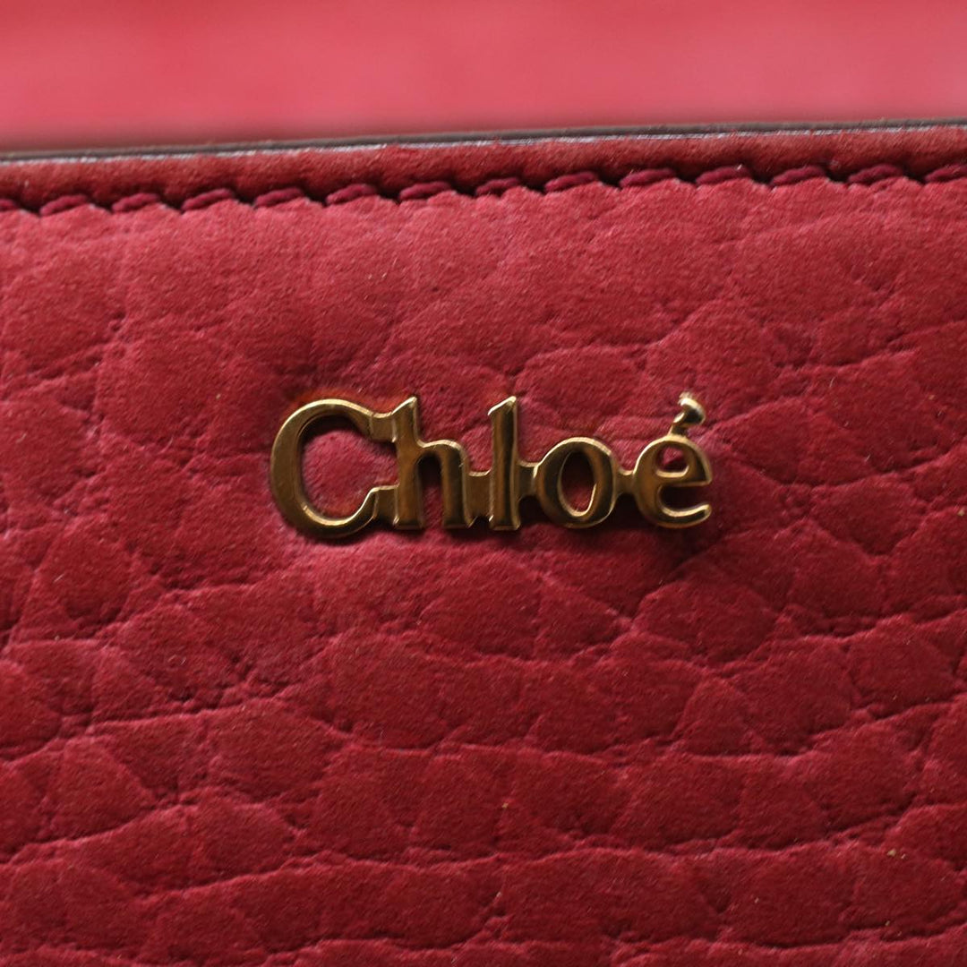 Chloe Hand Bag Leather 2way Pink 37544