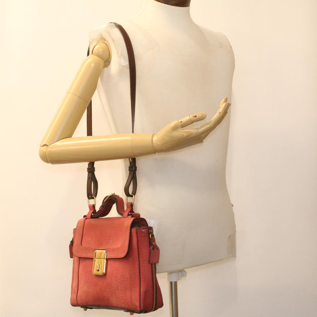 Chloe Hand Bag Leather 2way Pink 37544