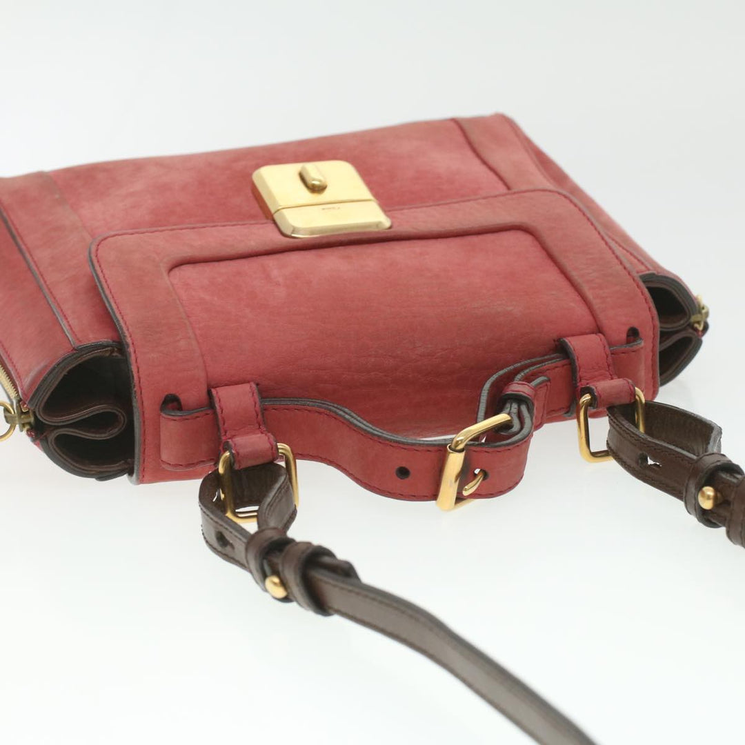 Chloe Hand Bag Leather 2way Pink 37544