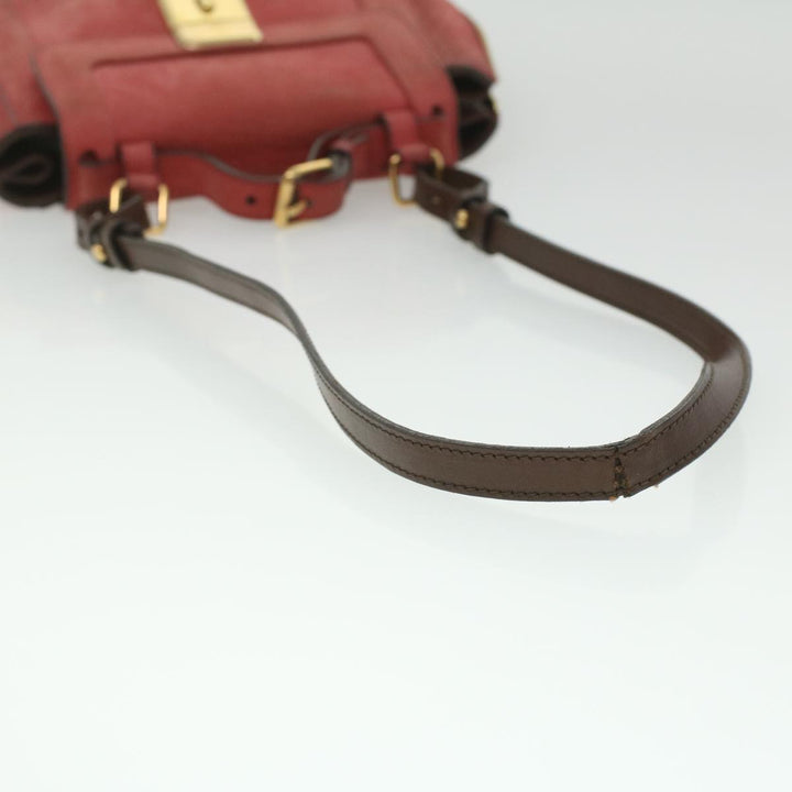 Chloe Hand Bag Leather 2way Pink 37544