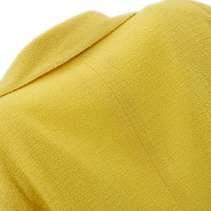 Top Quality Chanel Single Breasted Jacket Yellow 99C #40