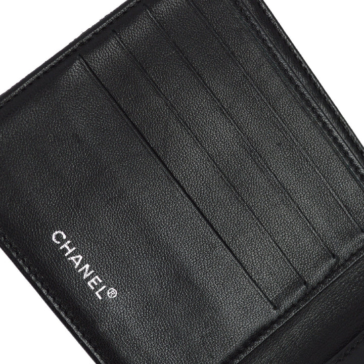Top Quality Chanel 2001-2003 Black New Travel Line Bifold Wallet Purse