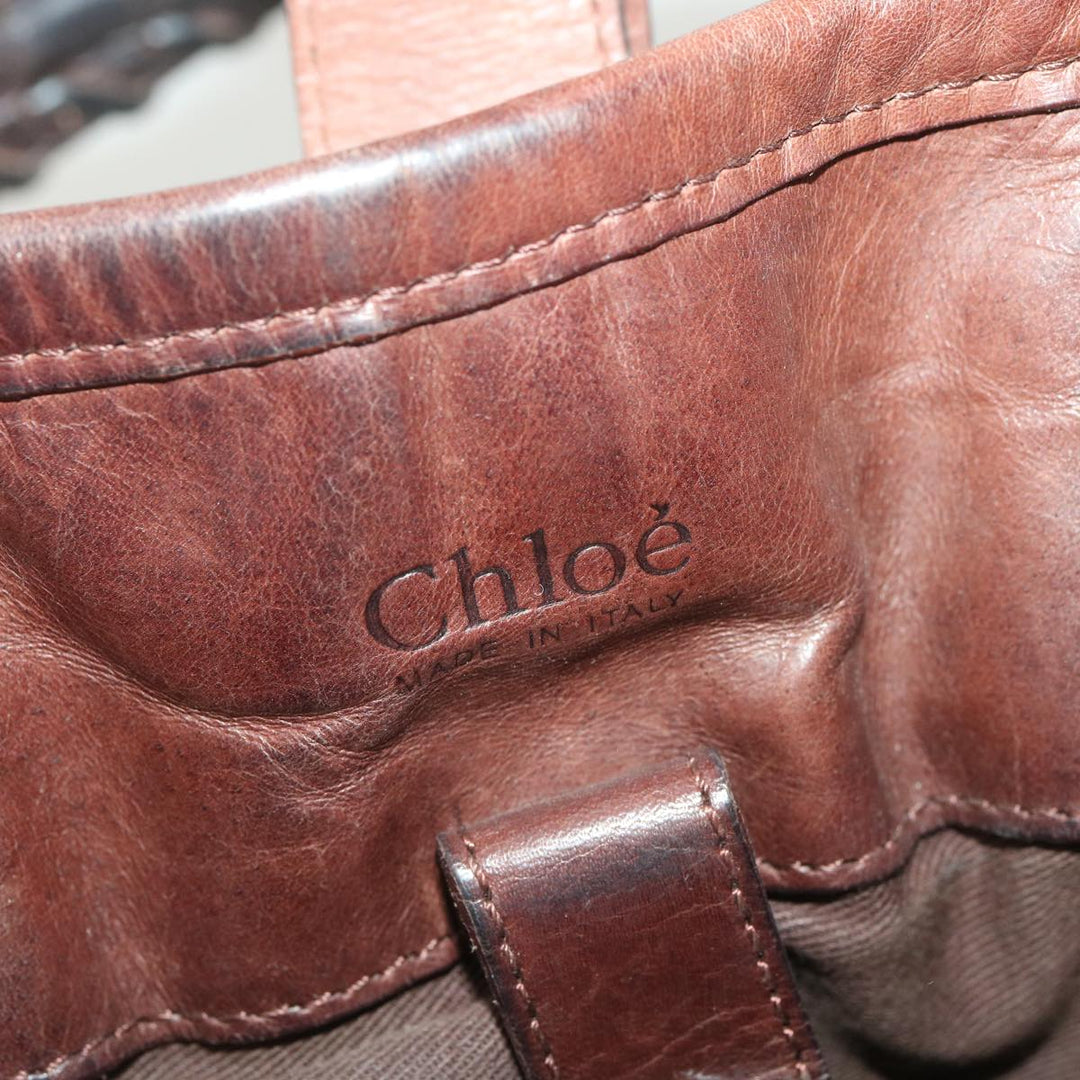 Chloe Hand Bag Leather Brown SA59-01-06--54 37835