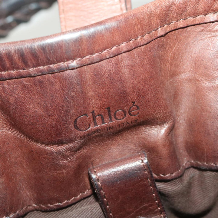 Chloe Hand Bag Leather Brown SA59-01-06--54 37835