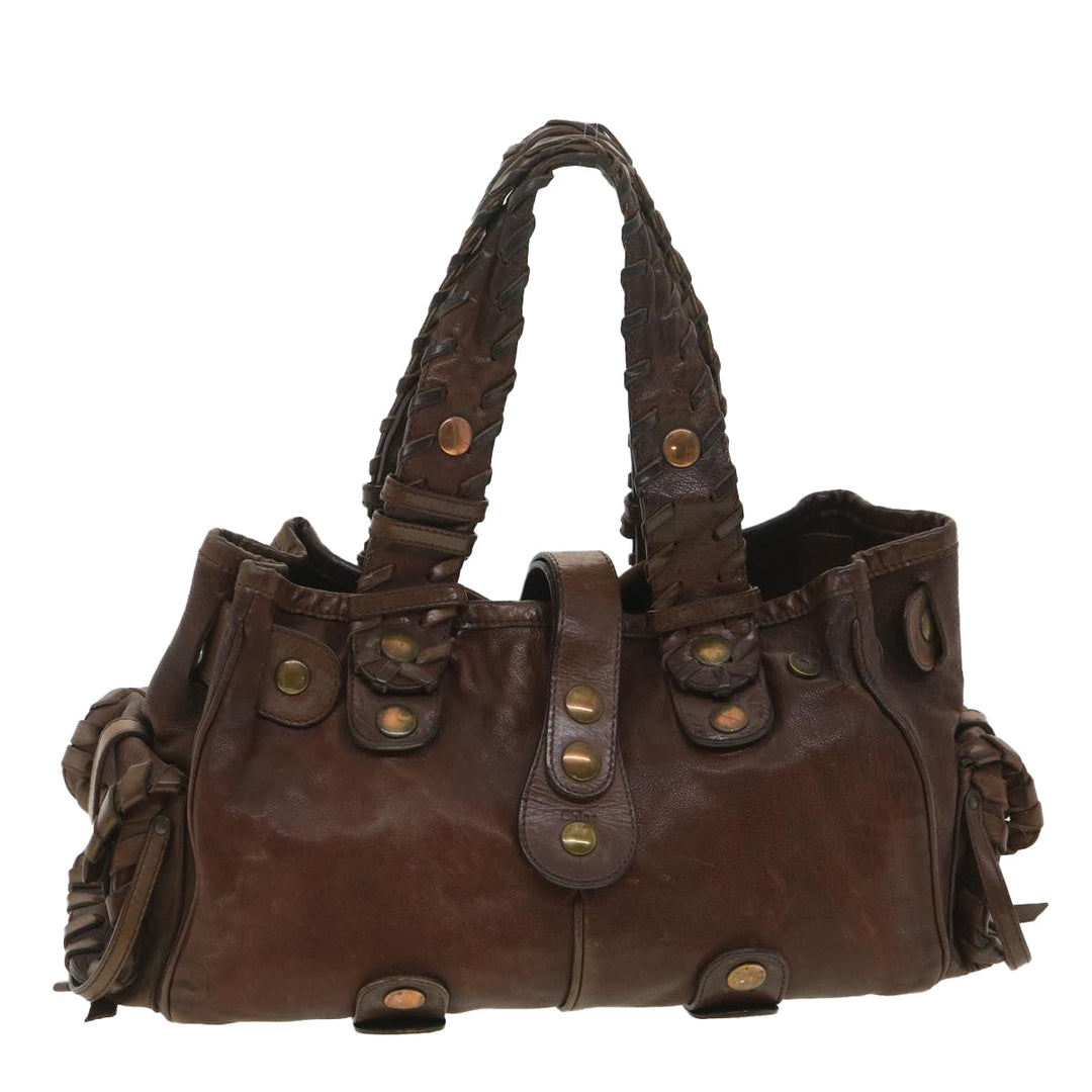 Chloe Hand Bag Leather Brown SA59-01-06--54 37835