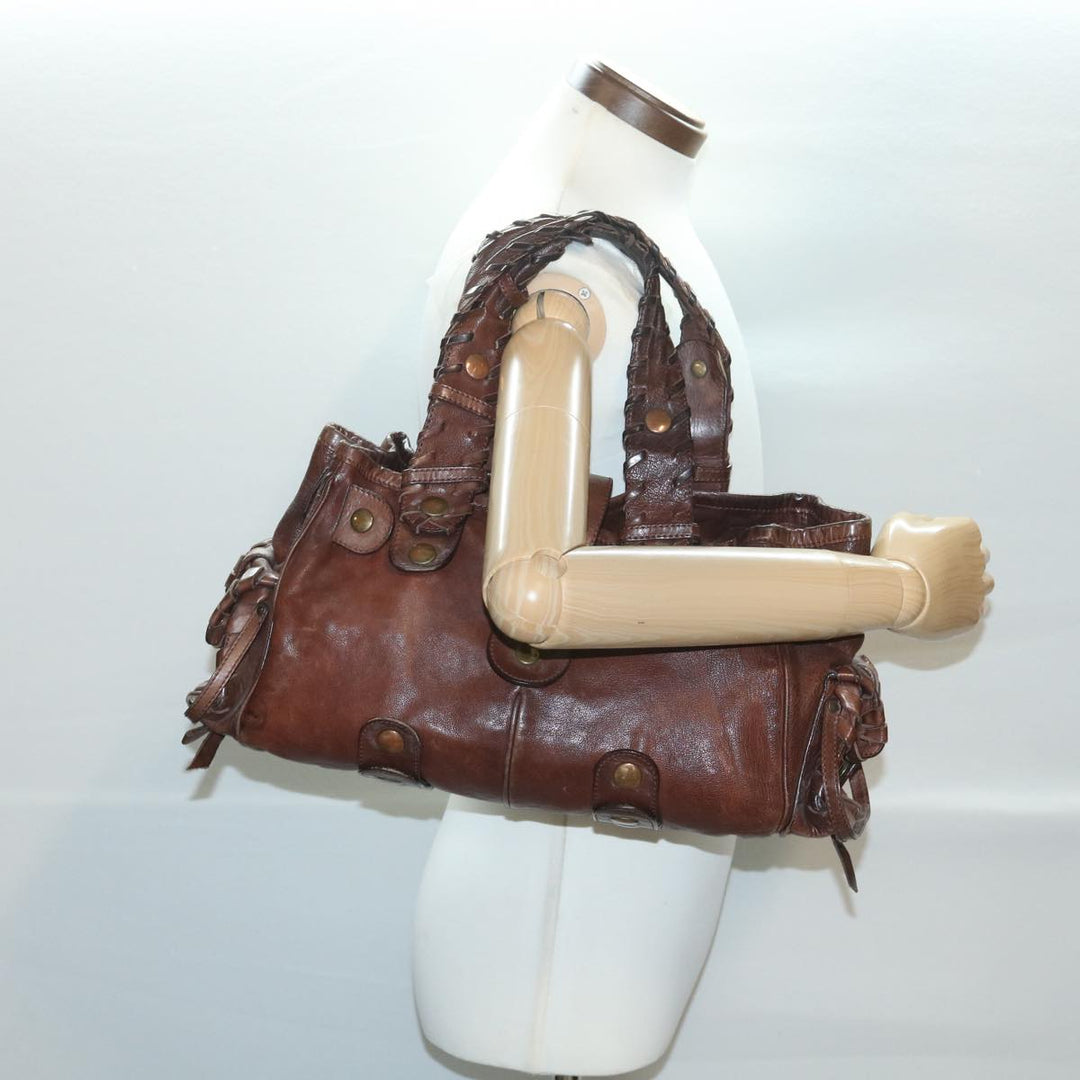 Chloe Hand Bag Leather Brown SA59-01-06--54 37835