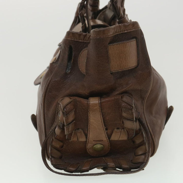 Chloe Hand Bag Leather Brown SA59-01-06--54 37835