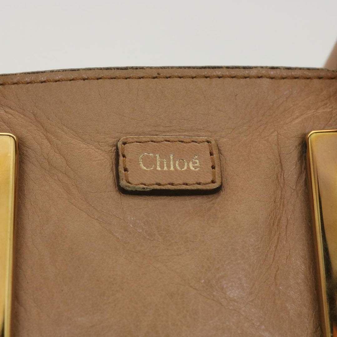 Chloe Hand Bag Leather 2way Pink 03-11-50 37836