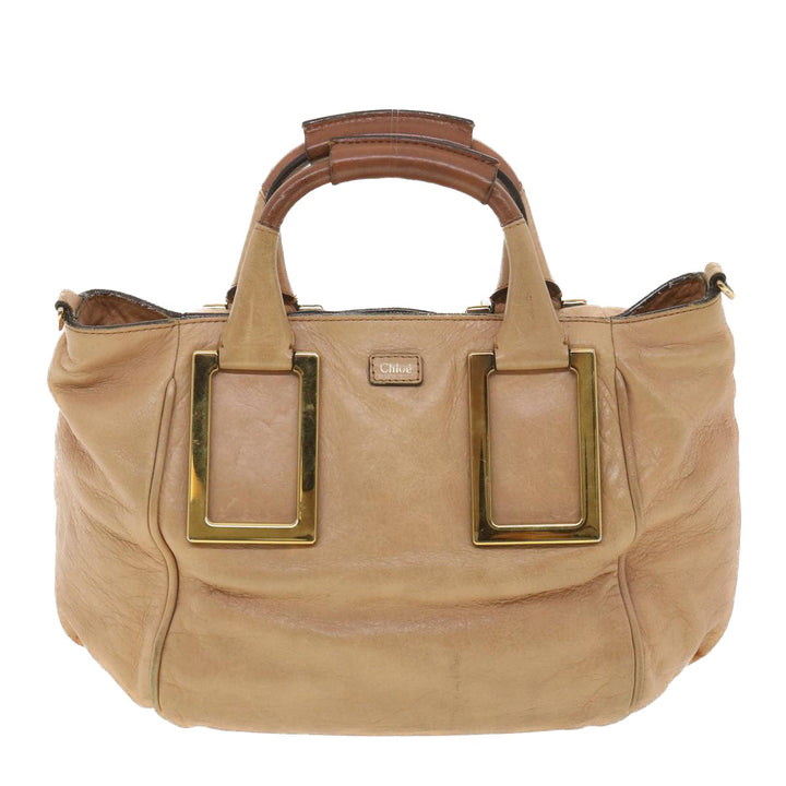 Chloe Hand Bag Leather 2way Pink 03-11-50 37836