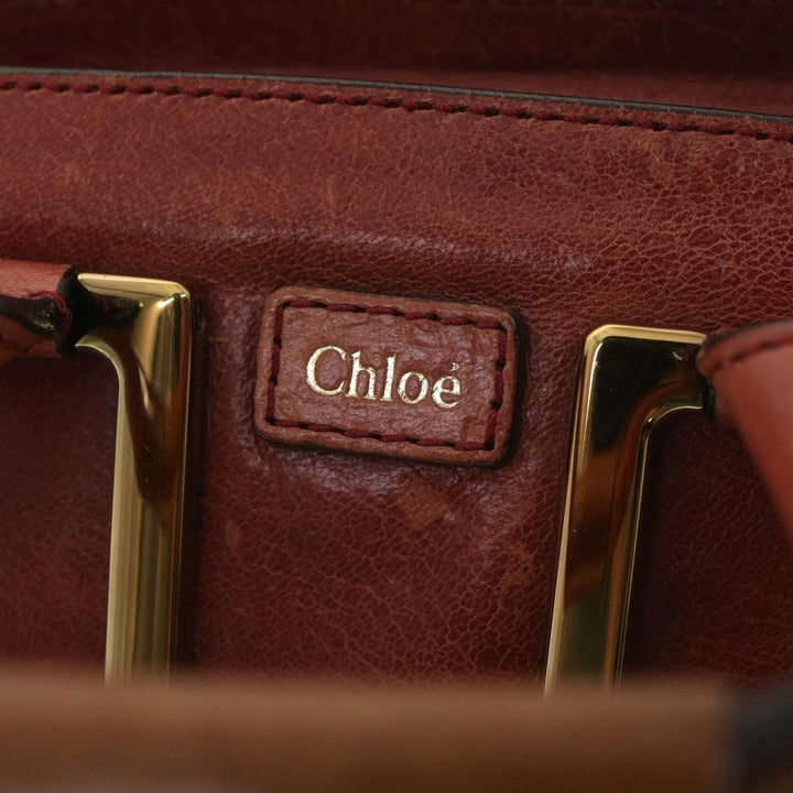 Chloe Hand Bag Leather 2way Pink 03-11-50 37841