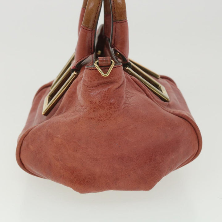 Chloe Hand Bag Leather 2way Pink 03-11-50 37841