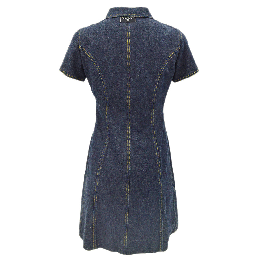 Top Quality Chanel Denim Dress Navy #40