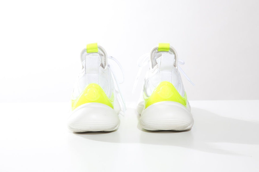 Moncler White Taiss Low Top Sneakers SZ 35