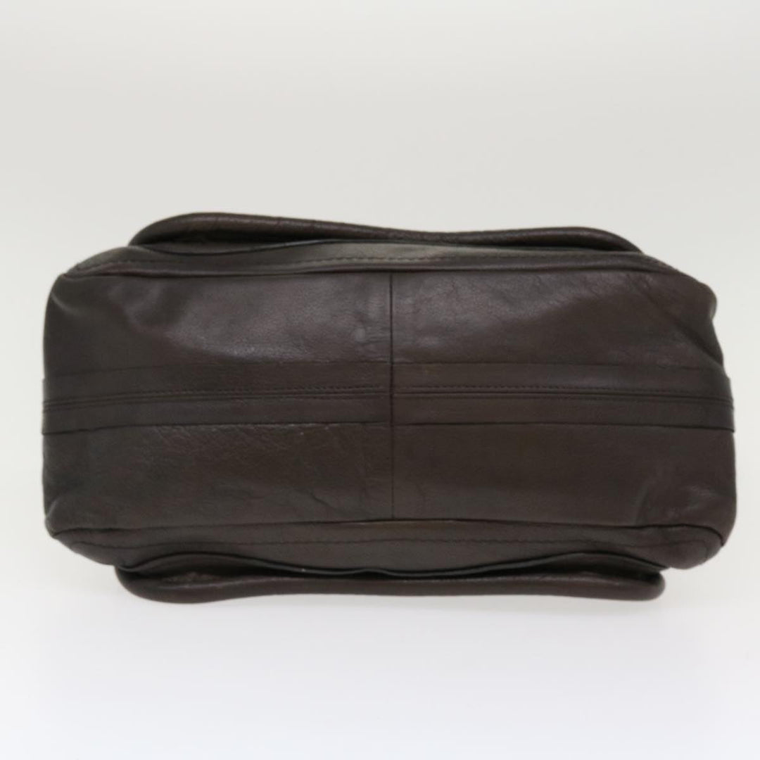 Chloe Paraty Hand Bag Leather 2way Gray 02-11-50 37966