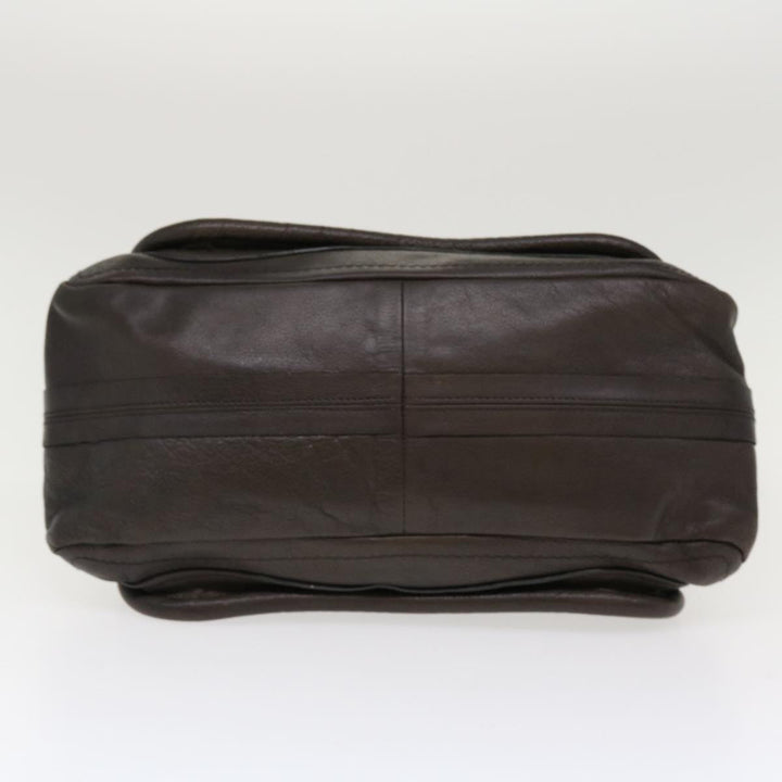 Chloe Paraty Hand Bag Leather 2way Gray 02-11-50 37966