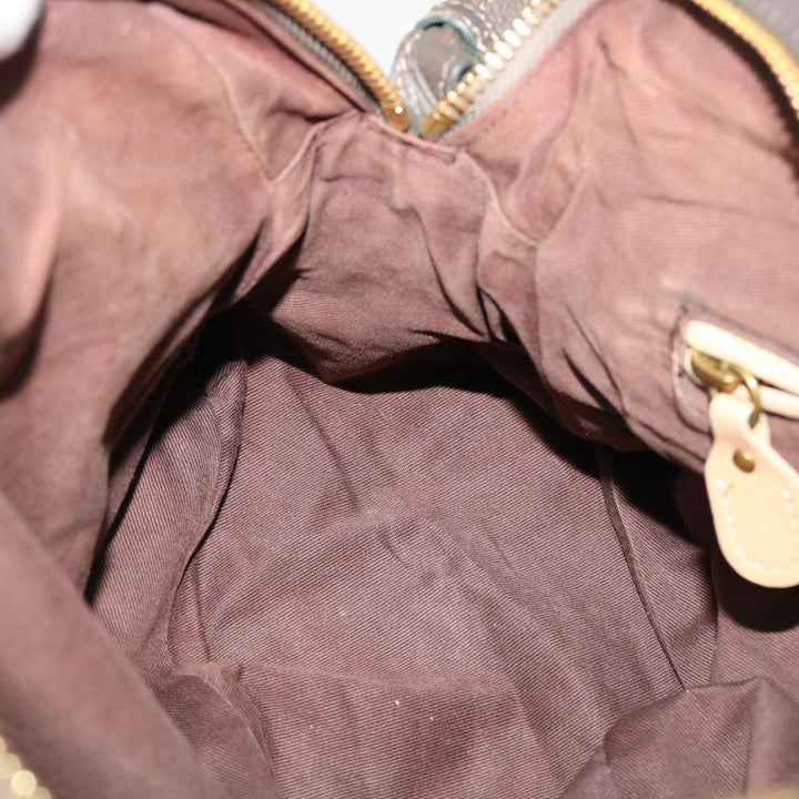 Chloe Paraty Hand Bag Leather 2way Gray 02-11-50 37966