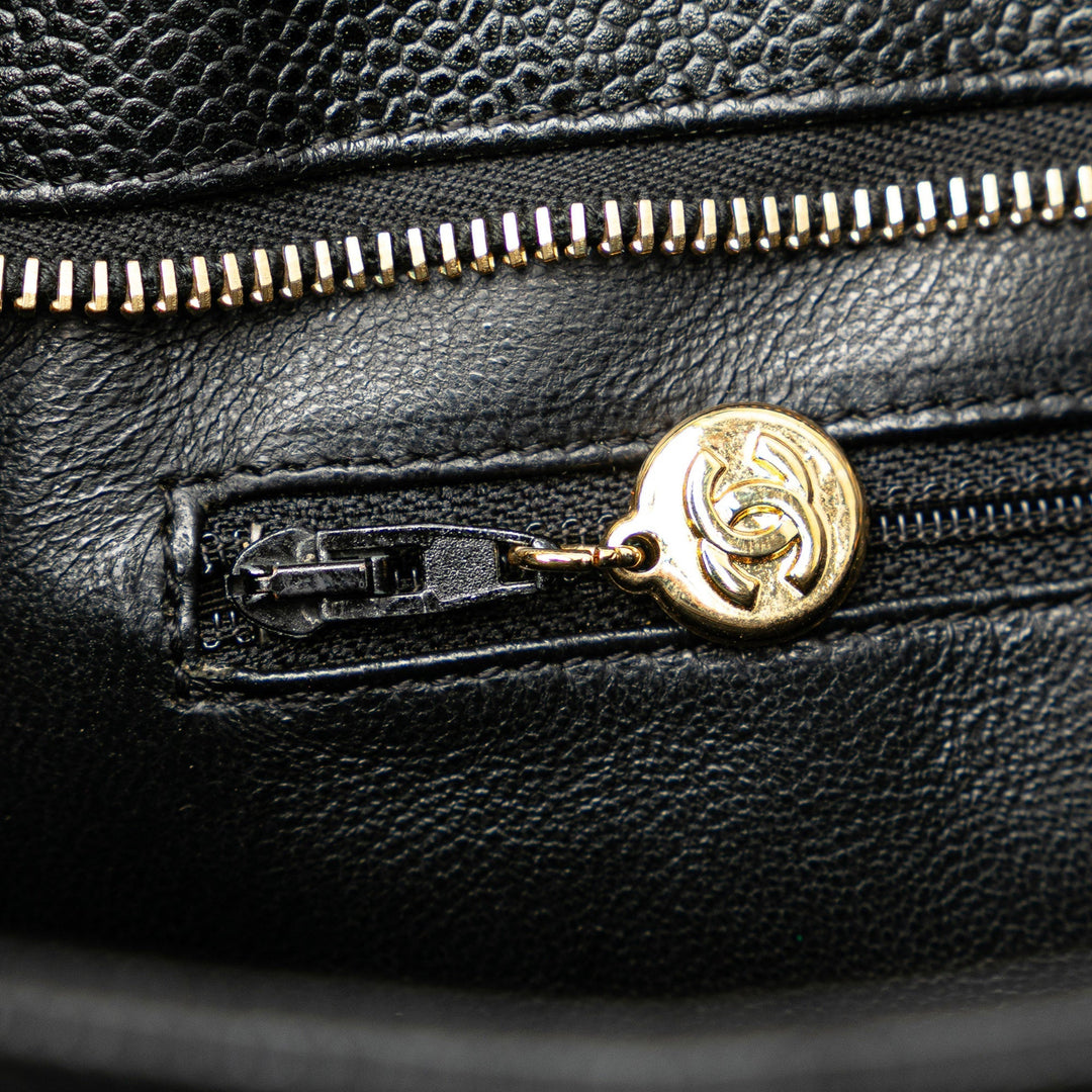 Chanel Caviar Medallion Tote Black