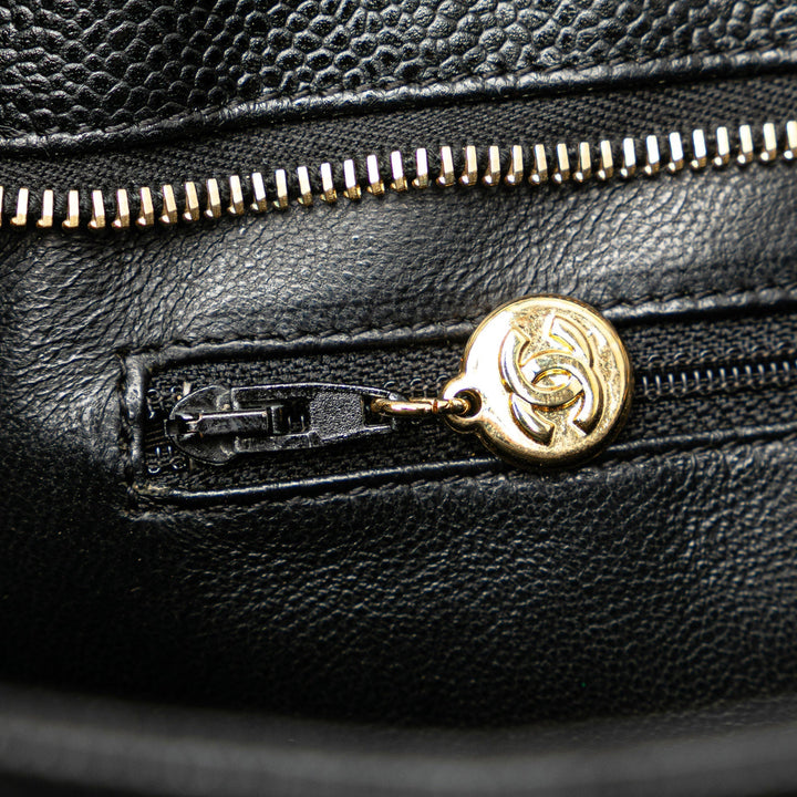 Chanel Caviar Medallion Tote Black