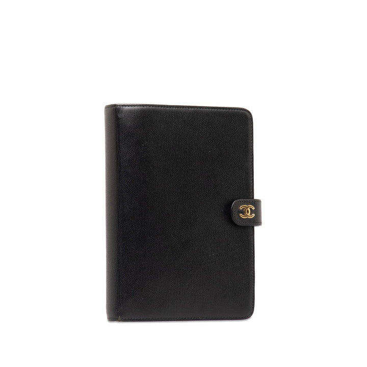 Top Quality Chanel Coco Handbook Cover Binder 6 s Black Leather  Chanel