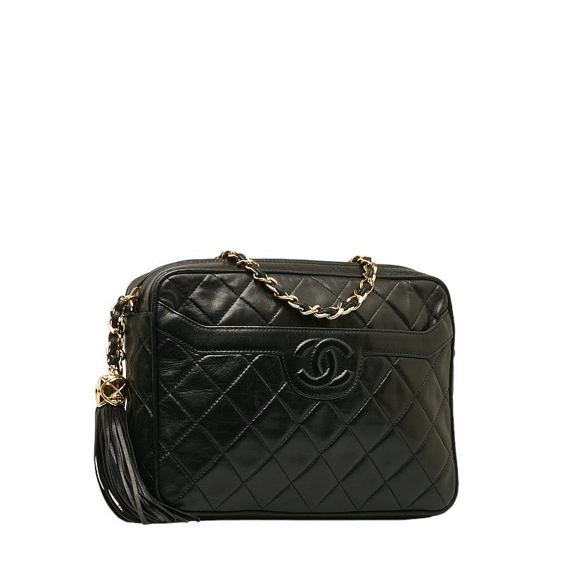 Top Quality Chanel Black Lambskin Camera Bag