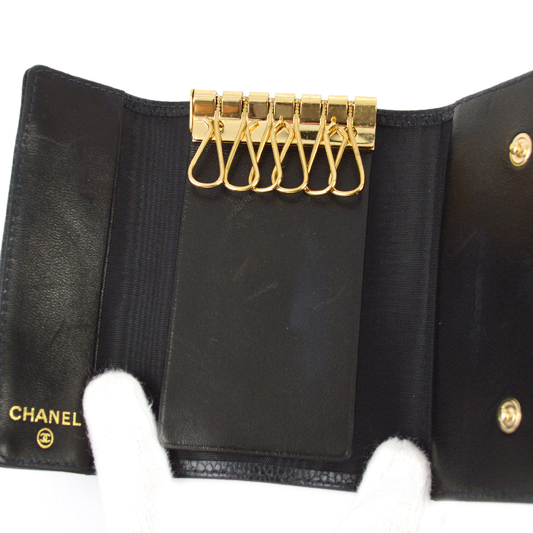Top Quality Chanel Black Caviar Card Case Small New