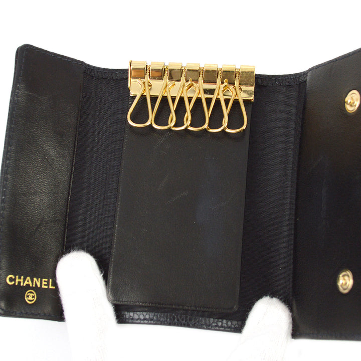 Top Quality Chanel Black Caviar Card Case Small New