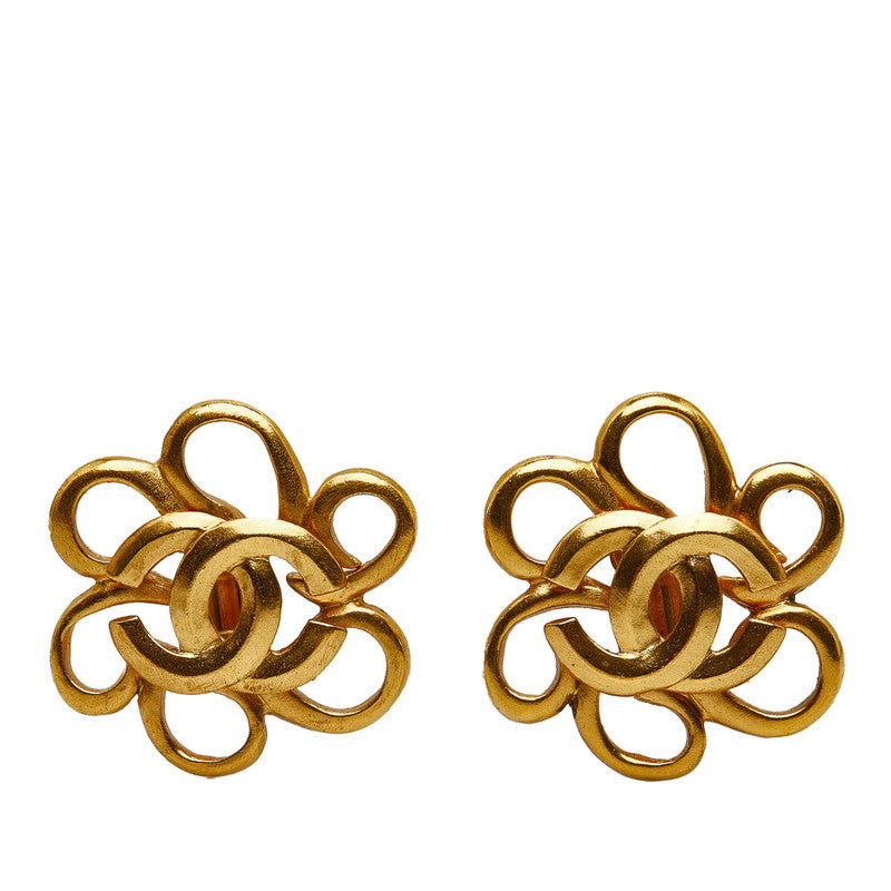 Top Quality Chanel Flowers Cocomark Earrings Gold  Ladies Chanel
