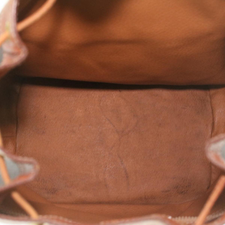 Celine Macadam Canvas Shoulder Bag PVC Leather Brown  38054