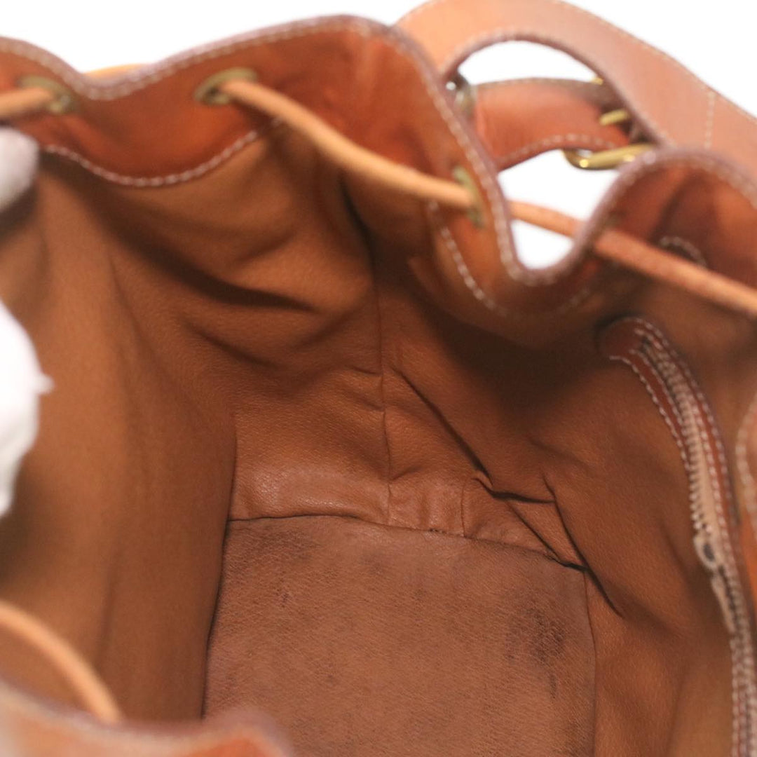Celine Macadam Canvas Shoulder Bag PVC Leather Brown  38054