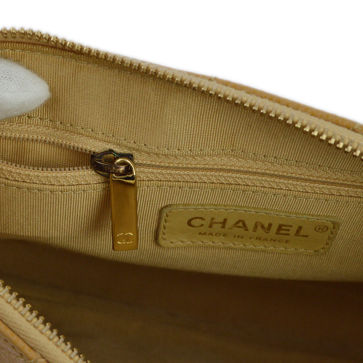 Top Quality Chanel Beige Caviar Hobo Chain Handbag