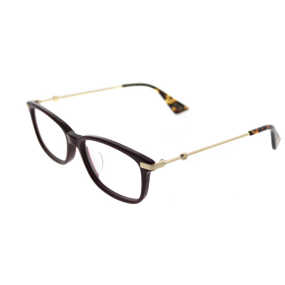Gucci Asian Fit GG 0112OA 005 Unisex Rectangle Eyeglasses 53mm