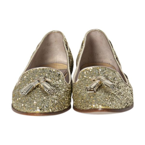 Miu Miu Glitter Calzature Donna Tassel Loafers