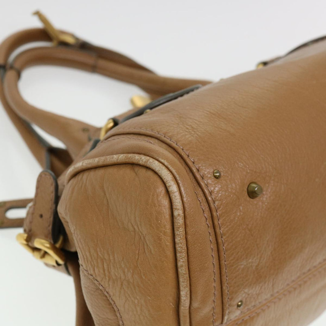 Chloe Paddington Hand Bag Leather Beige 010851 5276 38388