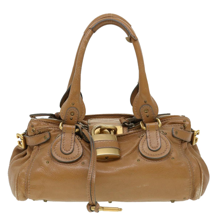 Chloe Paddington Hand Bag Leather Beige 010851 5276 38388