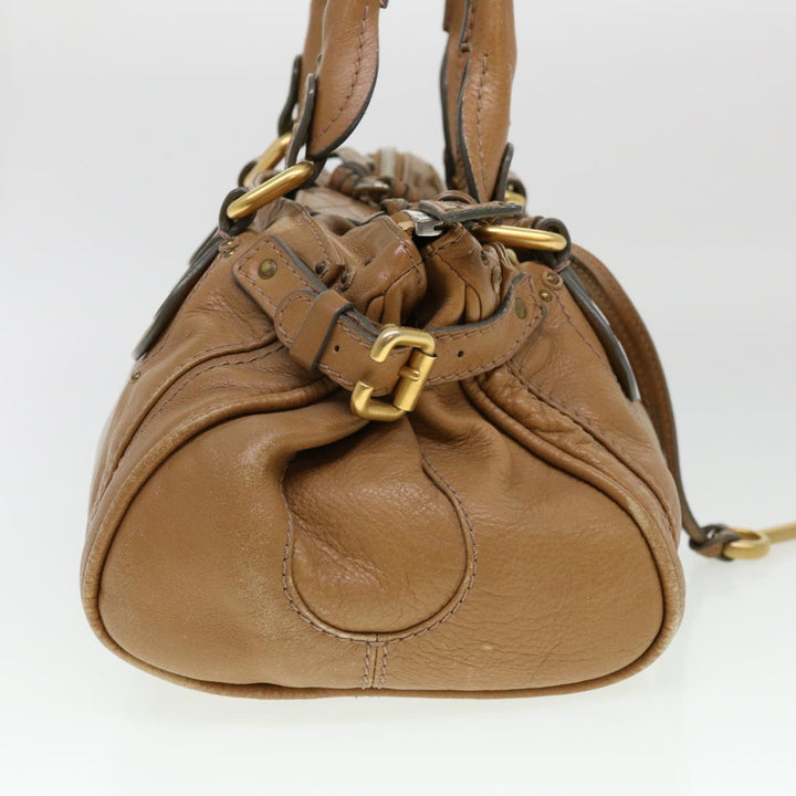 Chloe Paddington Hand Bag Leather Beige 010851 5276 38388
