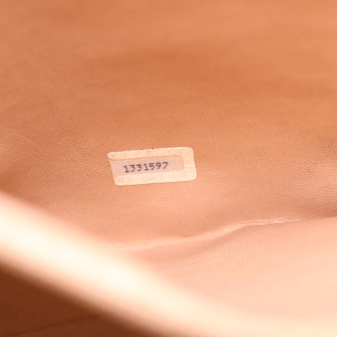 Top Quality Chanel Chain Shoulder Bag Lamb Skin Beige CC Auth 38451