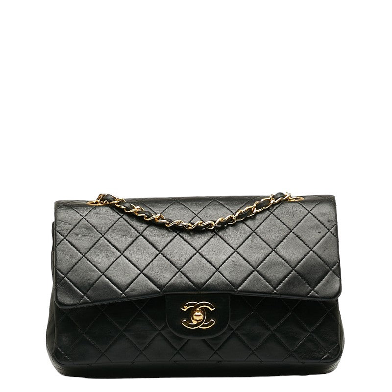 Top Quality Chanel Matrases 25 Double Flap Chain houlder Bag Black Leather  Chanel