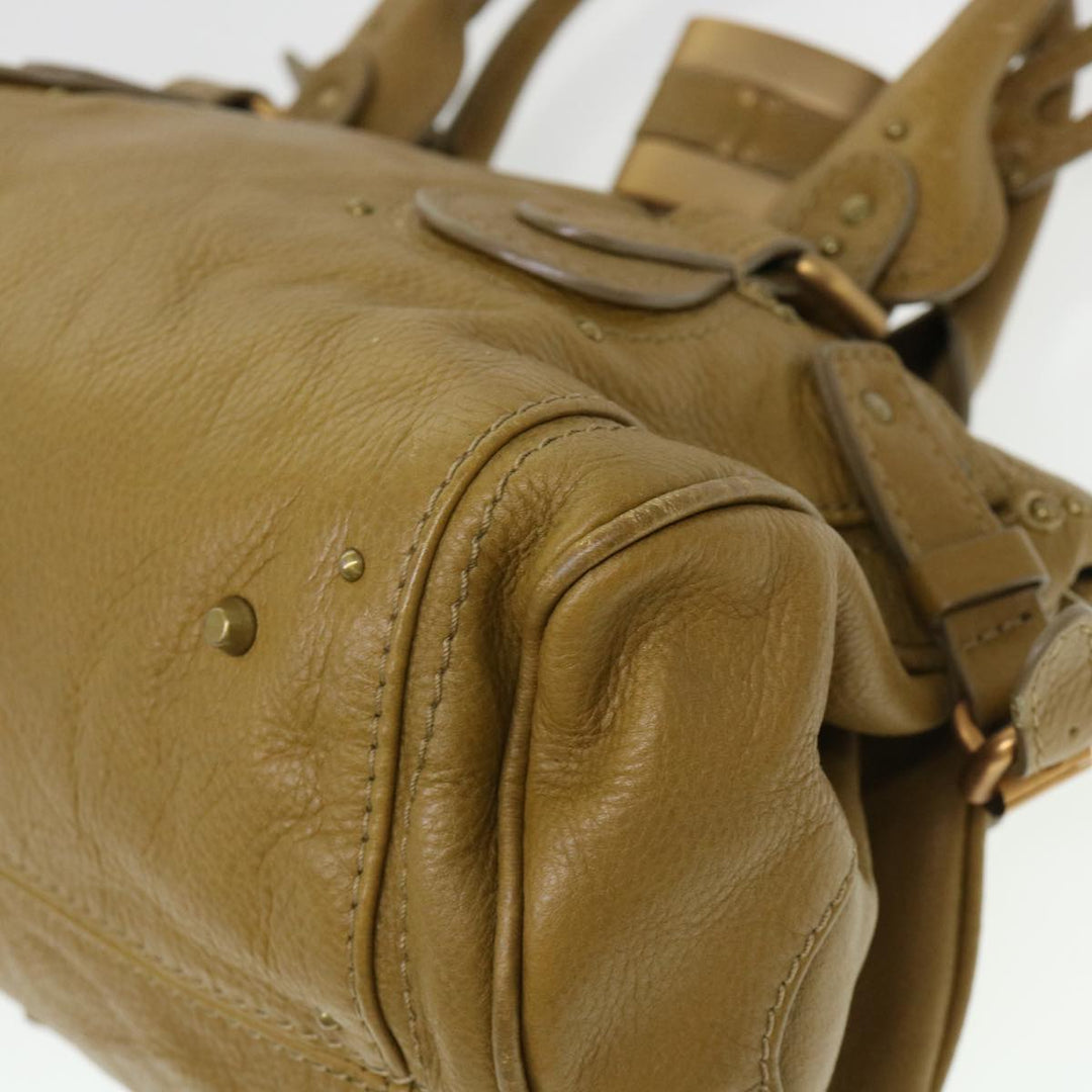 Chloe Paddington Hand Bag Leather Beige 03 06 51 5366 38736