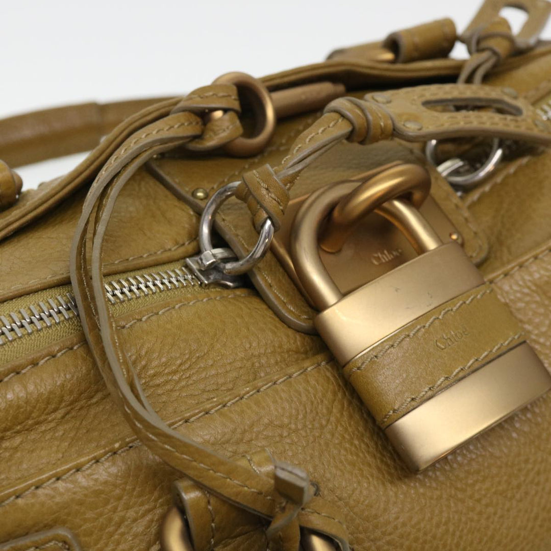 Chloe Paddington Hand Bag Leather Beige 03 06 51 5366 38736