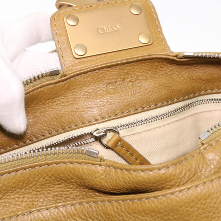Chloe Paddington Hand Bag Leather Beige 03 06 51 5366 38736