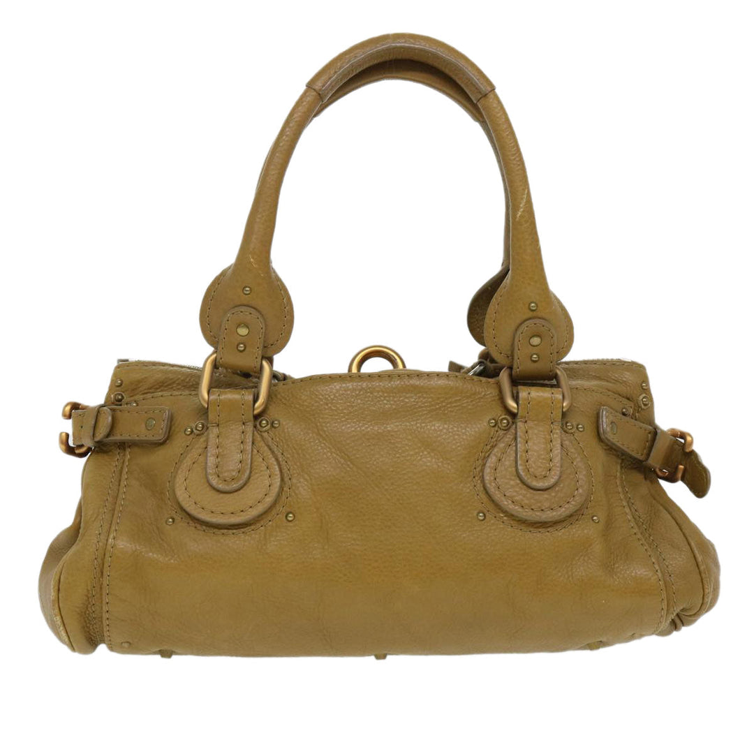 Chloe Paddington Hand Bag Leather Beige 03 06 51 5366 38736