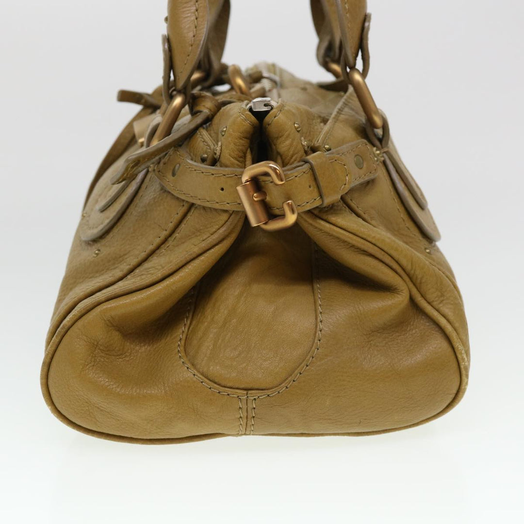 Chloe Paddington Hand Bag Leather Beige 03 06 51 5366 38736