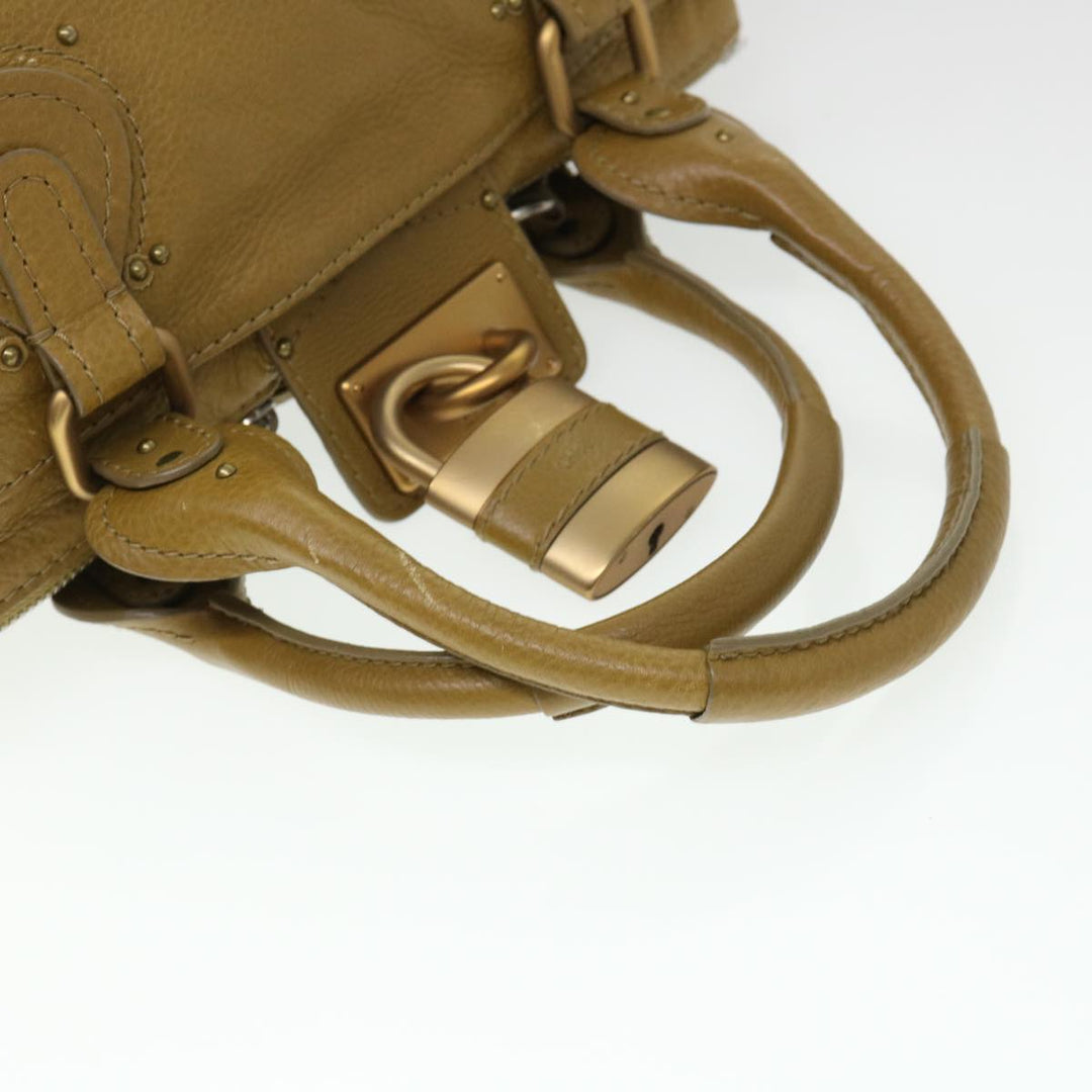 Chloe Paddington Hand Bag Leather Beige 03 06 51 5366 38736